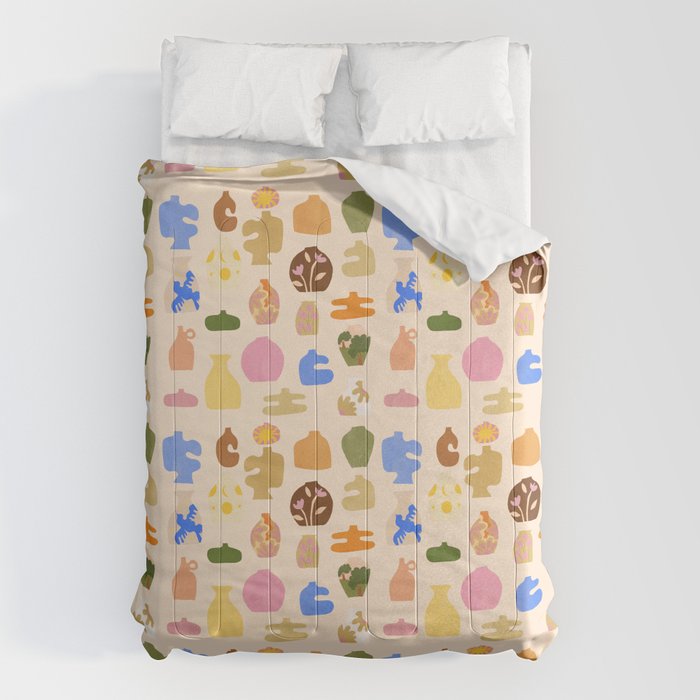 Abstract Vases Comforter Gallery Image 1