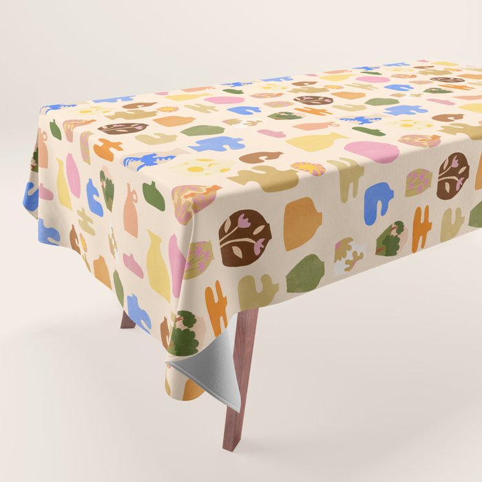 Abstract Vases Tablecloth Gallery Image 1
