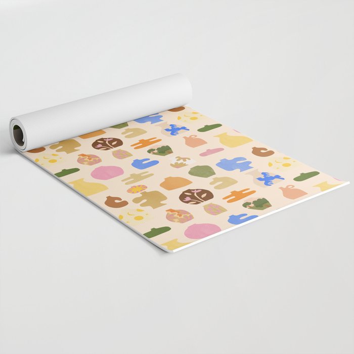 Abstract Vases Yoga Mat Gallery Image 2