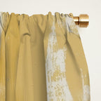 Modern Abstract Woman in Yellow Dress Window Curtain Gallery Image 2