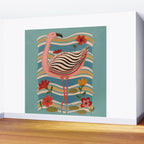 Pink Flamingo Wall Mural Gallery Image 2