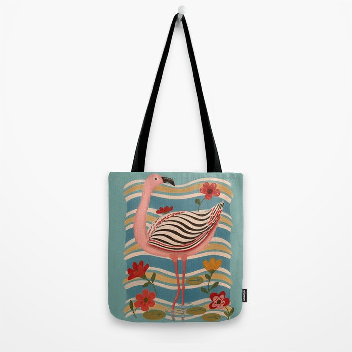Pink Flamingo Tote Bag Gallery Image 2