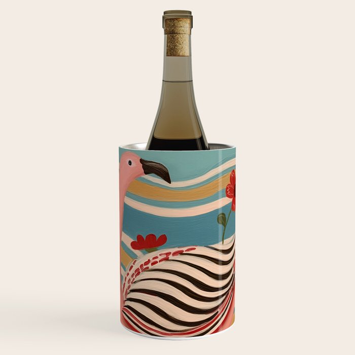 Pink Flamingo Wine Chiller Gallery Image 1