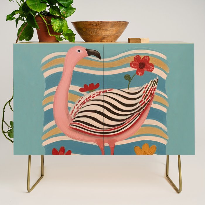 Pink Flamingo Credenza Gallery Image 1