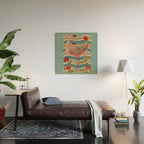 Pink Flamingo Wood Wall Art Gallery Image 2