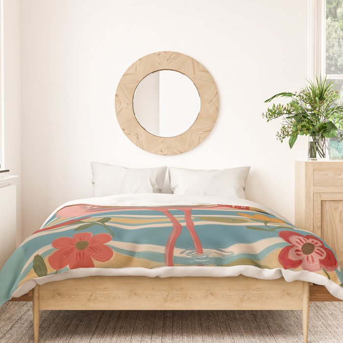 Pink Flamingo Duvet Cover Gallery Image 3