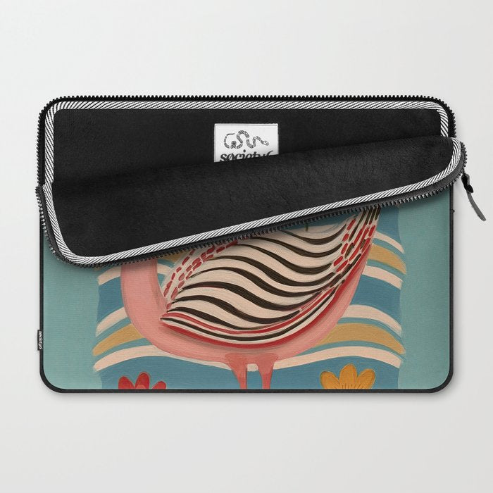 Pink Flamingo Laptop Sleeve Gallery Image 2