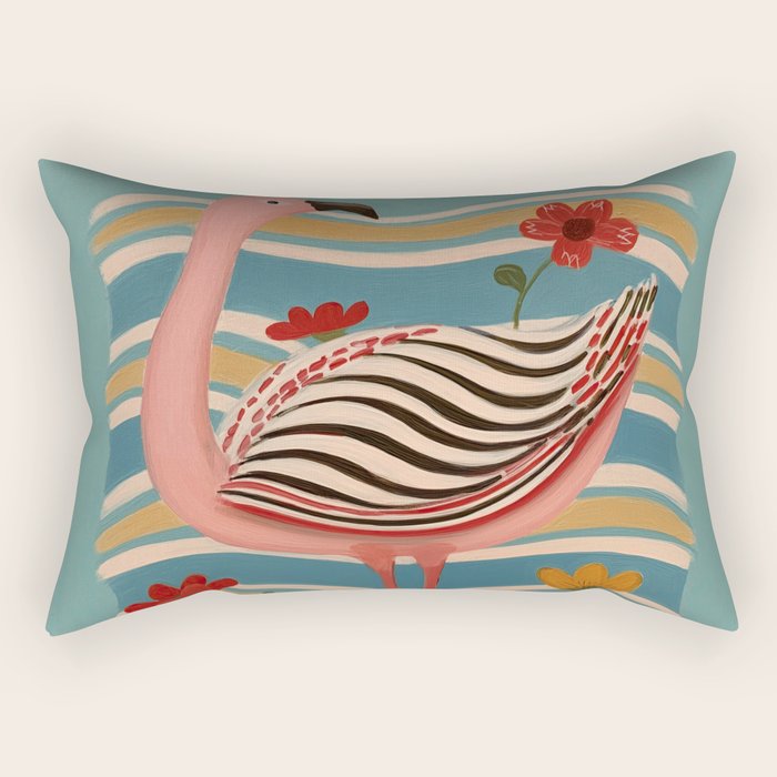Pink Flamingo Rectangular Pillow Gallery Image 1