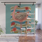 Pink Flamingo Wall Mural Gallery Image 1