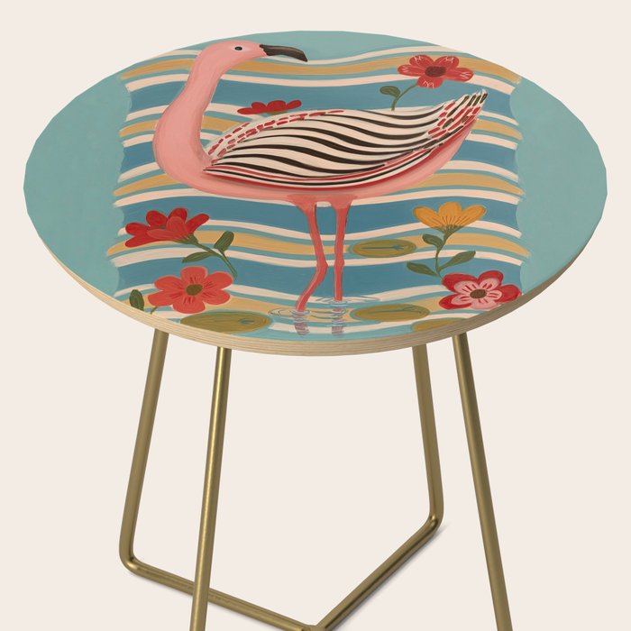 Pink Flamingo Side Table Gallery Image 2