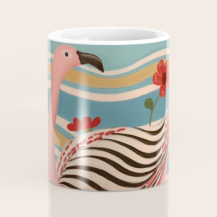 Pink Flamingo Coffee Mug Gallery Image 4