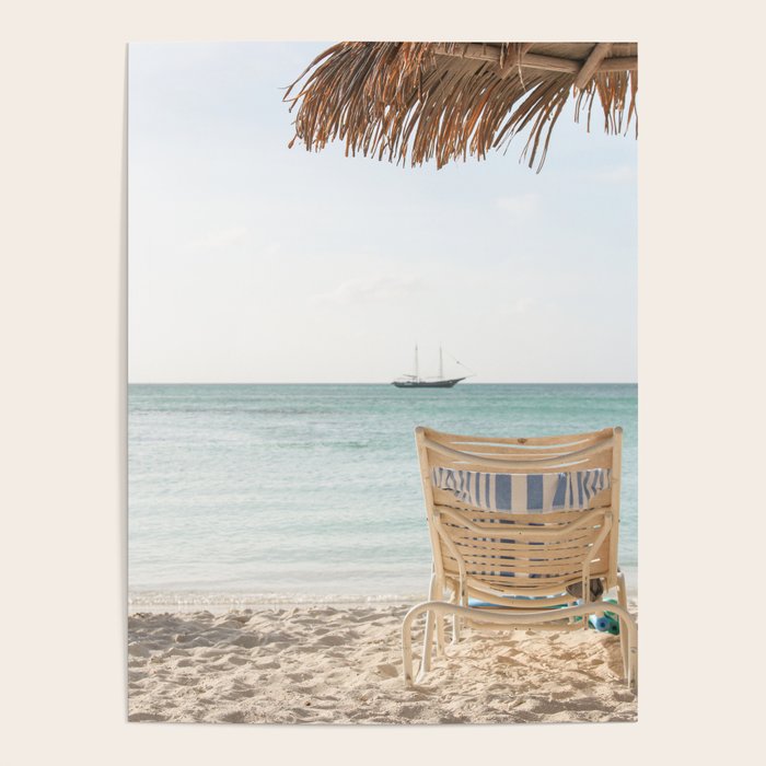 Summer Holiday Beach Photo | Aruba Island Ocean View Art Print | Caribbean Nature Travel Photography Poster Gallery Image 4
