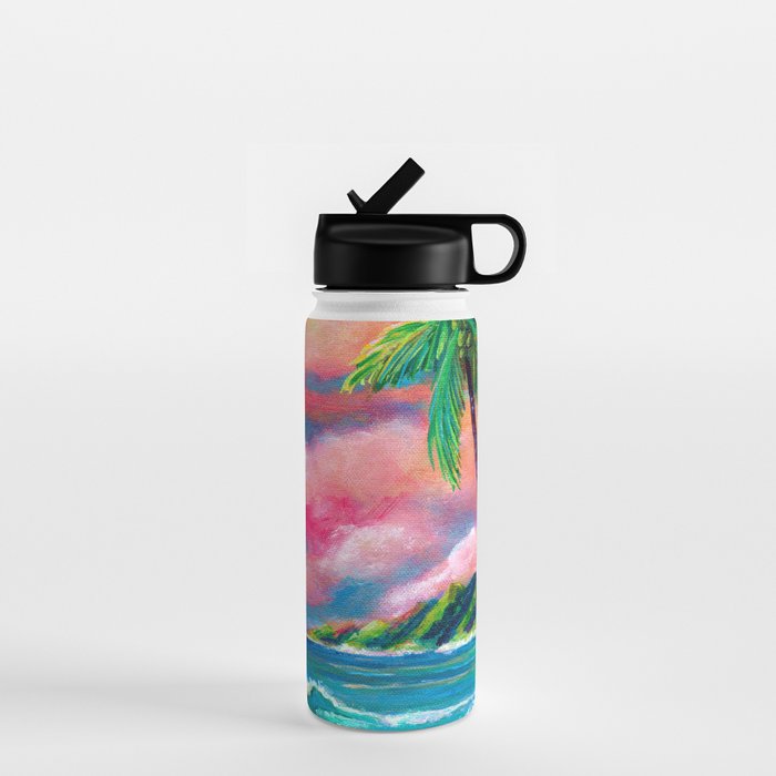 Tropical Na Pali Coast Water Bottle