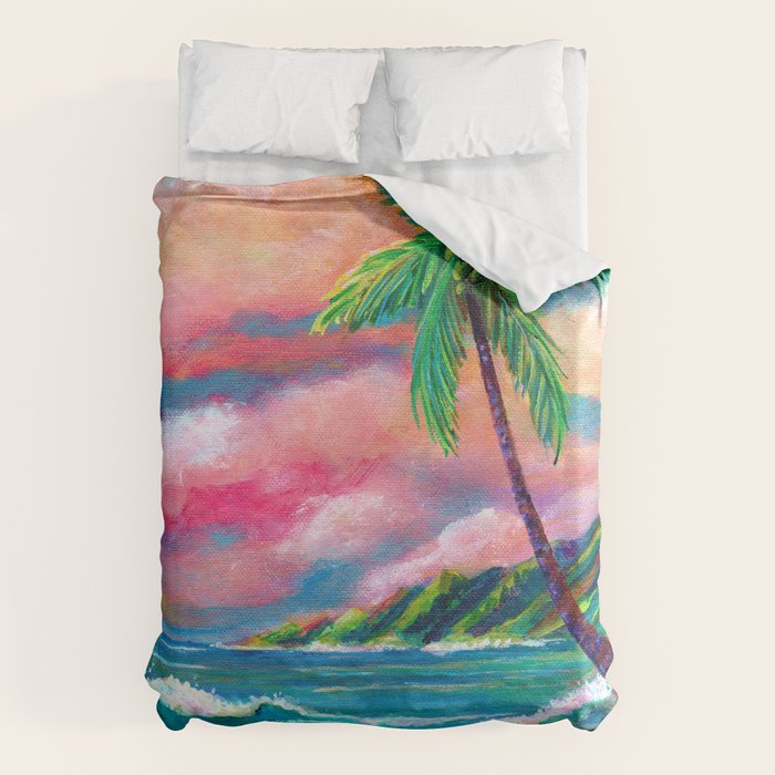 Tropical Na Pali Coast Duvet Cover Gallery Image 6