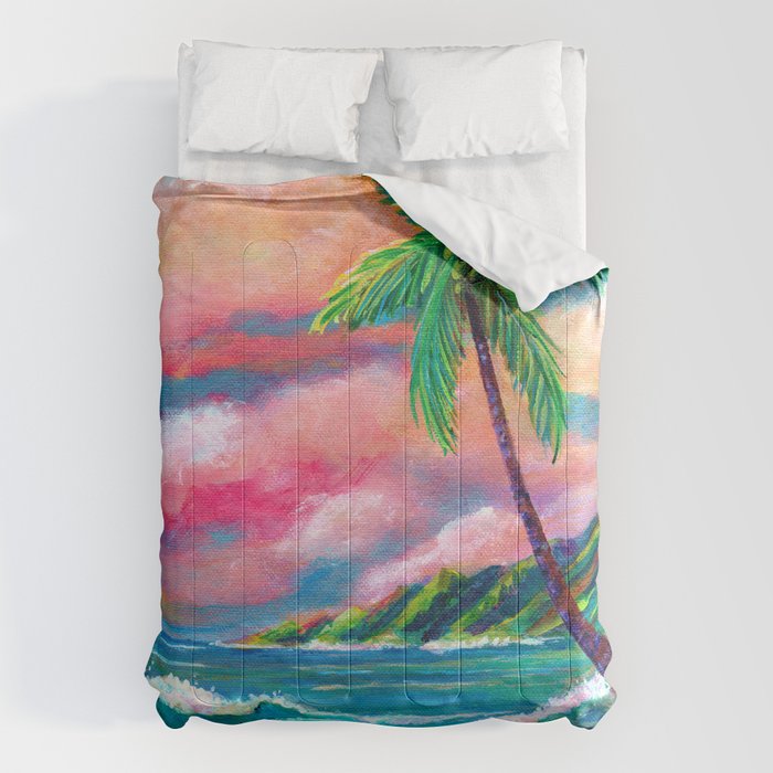 Tropical Na Pali Coast Comforter Gallery Image 6