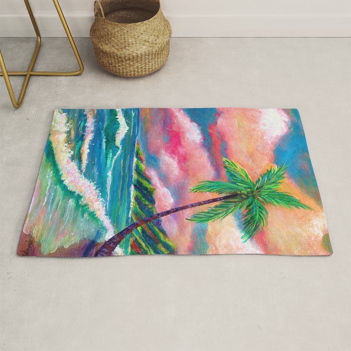 Tropical Na Pali Coast Rug Gallery Image 1