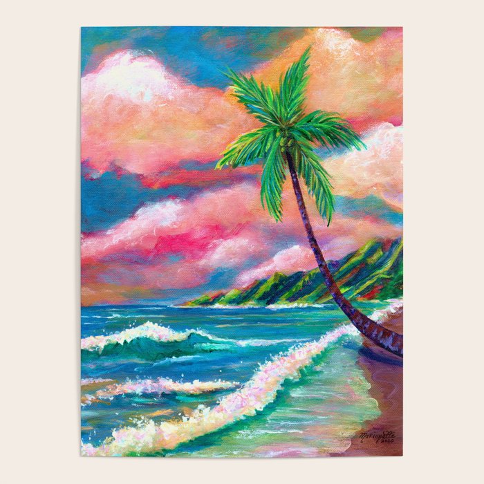 Tropical Na Pali Coast Poster Gallery Image 1