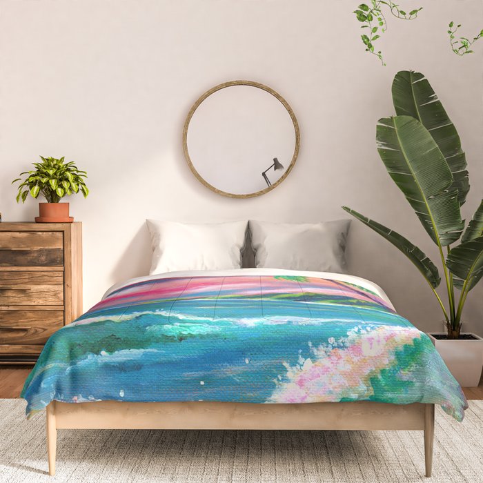 Tropical Na Pali Coast Comforter Gallery Image 3