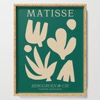 Bottle Green Collage: Paper Cutouts Matisse Edition Serving Tray Gallery Image 1