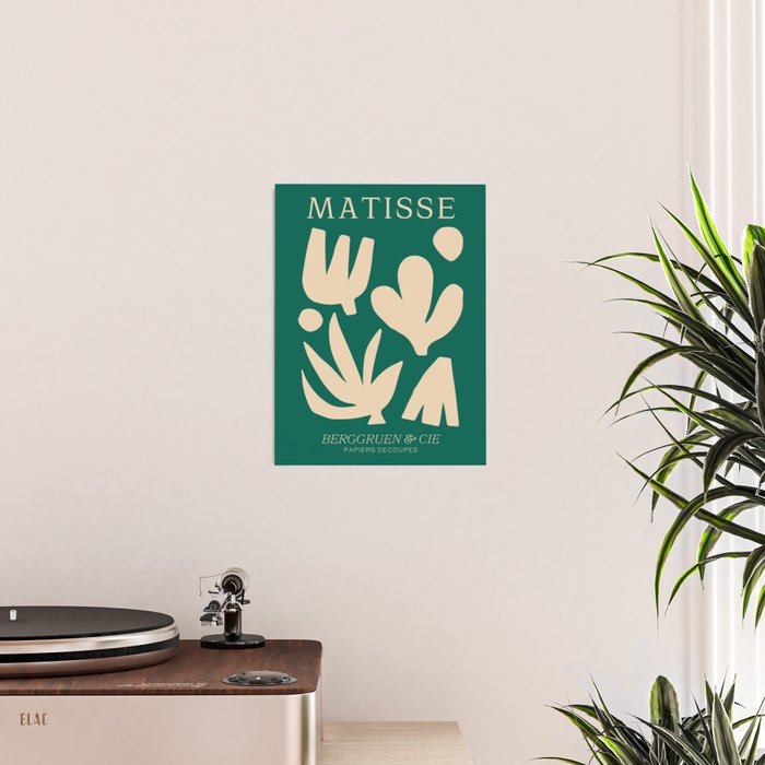 Bottle Green Collage: Paper Cutouts Matisse Edition Poster Gallery Image 2