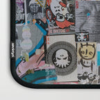 Sticker and graffiti wall background 2 - Berlin street art photography Laptop Sleeve Gallery Image 3