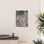 Sticker and graffiti wall background 2 - Berlin street art photography Poster Gallery Image 2
