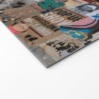 Sticker and graffiti wall background 2 - Berlin street art photography Welcome Mat Gallery Image 2