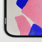 Abstract Painting Mid Century Modern Abstract Funky Sound Waves Pink Blue Shapes Laptop Sleeve Gallery Image 3