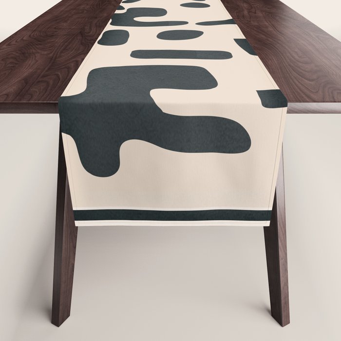 Organic Contemporary Modern Shapes 05 Table Runner Gallery Image 1