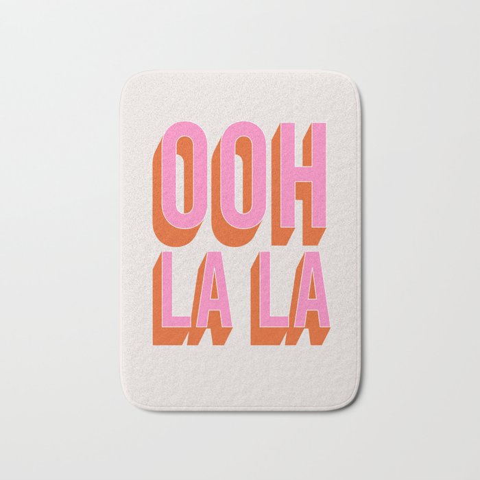 Ooh La La (Pink) Bath Mat Gallery Image 1