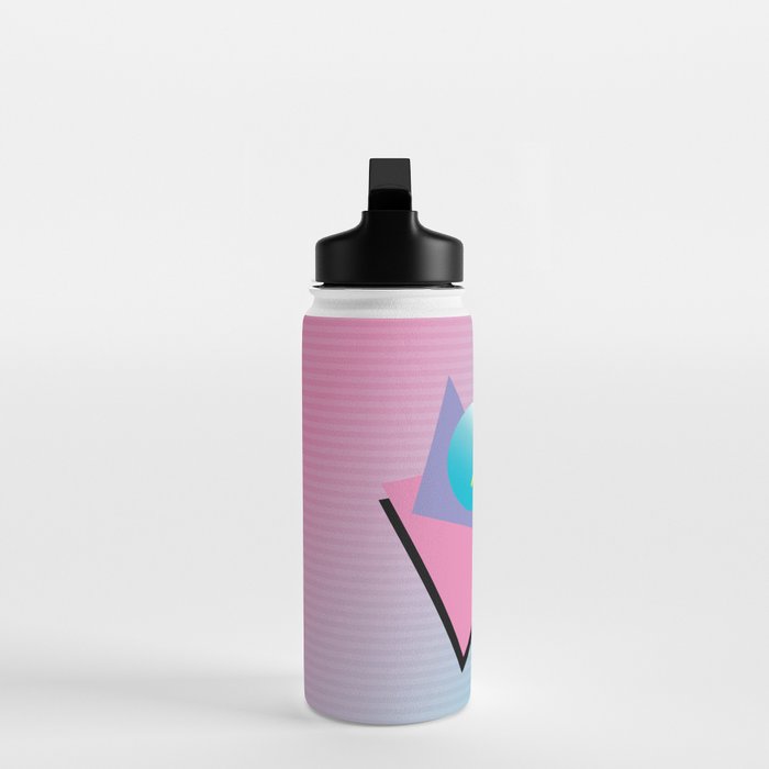 Memphis pattern 41 - 80s / 90s Retro Water Bottle Gallery Image 3