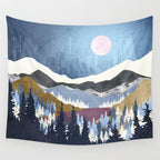 Blueberry Sky Wall Tapestry Gallery Image 4