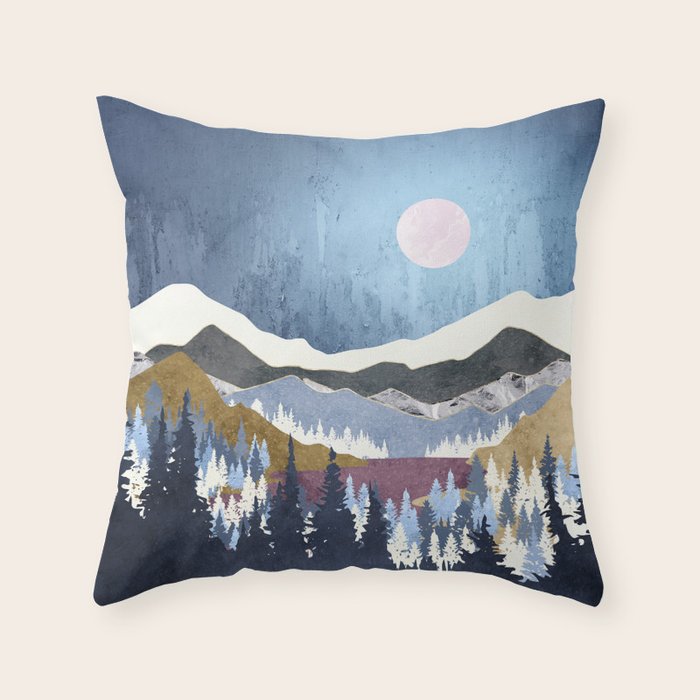 Blueberry Sky Throw Pillow Gallery Image 1