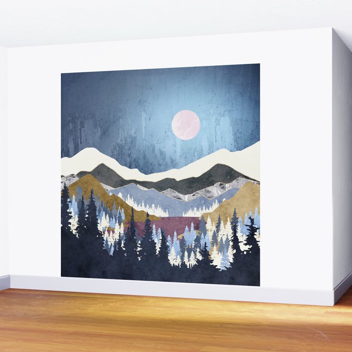 Blueberry Sky Wall Mural Gallery Image 2