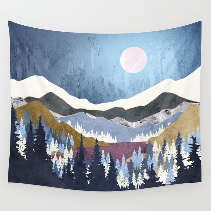 Blueberry Sky Wall Tapestry Gallery Image 1