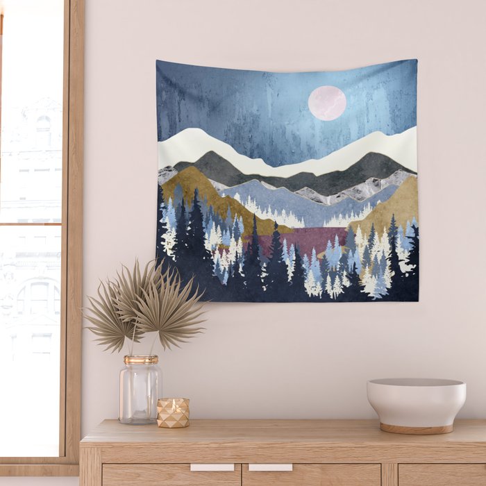 Blueberry Sky Wall Tapestry Gallery Image 2