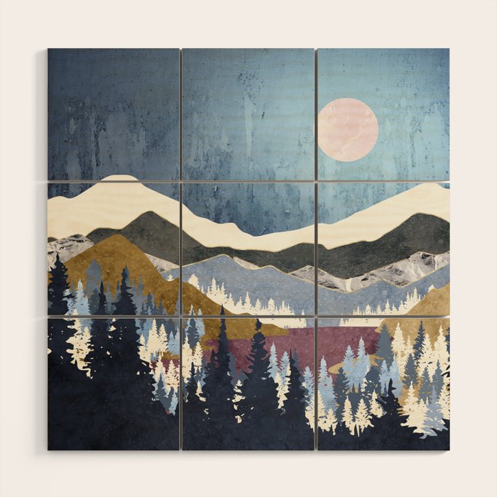 Blueberry Sky Wood Wall Art Gallery Image 1