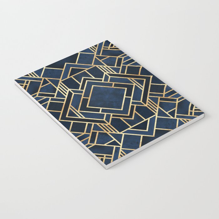 Art Deco Fancy Blue Notebook Gallery Image 3