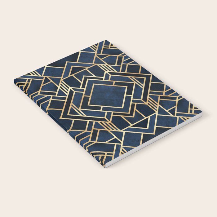 Art Deco Fancy Blue Notebook Gallery Image 2