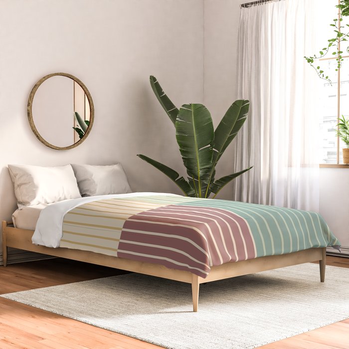 Color Block Line Abstract XIX Comforter Gallery Image 2