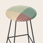 Color Block Line Abstract XIX Stool Gallery Image 2