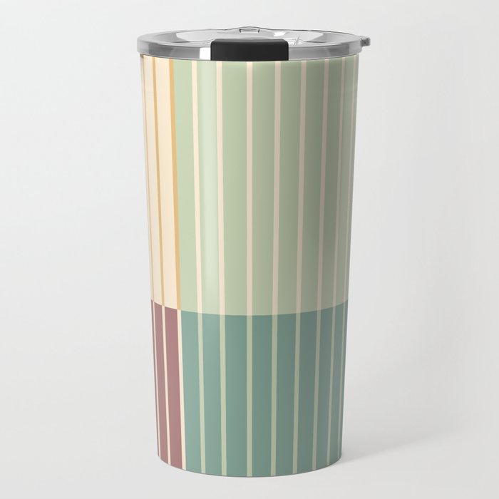 Color Block Line Abstract XIX Travel Mug Gallery Image 1