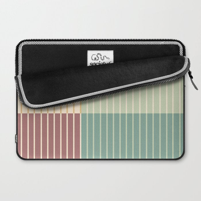 Color Block Line Abstract XIX Laptop Sleeve Gallery Image 2