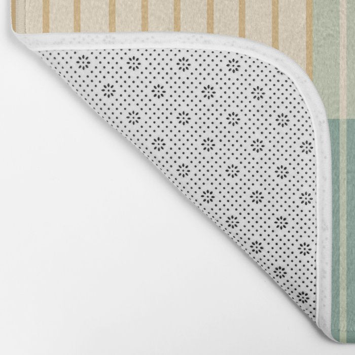 Color Block Line Abstract XIX Bath Mat Gallery Image 2