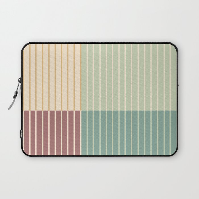 Color Block Line Abstract XIX Laptop Sleeve Gallery Image 1
