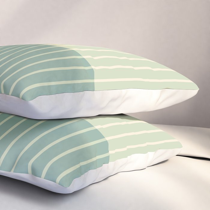 Color Block Line Abstract XIX Pillow Sham Gallery Image 3