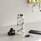 Wild Daisies - blue & pink Water Bottle Gallery Image 4