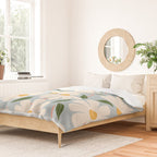 Wild Daisies - blue & pink Duvet Cover Gallery Image 2