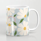 Wild Daisies - blue & pink Coffee Mug Gallery Image 1