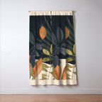 Abstract Art Tropical Leaves 122 Window Curtain Gallery Image 3